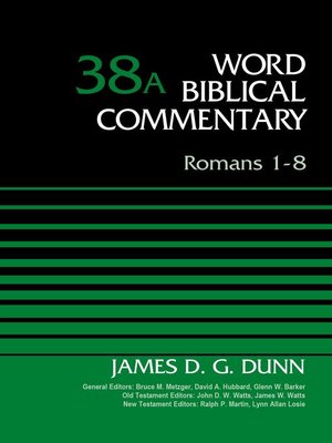 cover image of Romans 1-8, Volume 38A